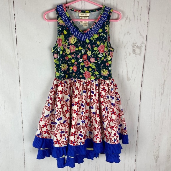 Matilda Jane Other - Matilda Jane Ferris Wheel green red girls dress 6